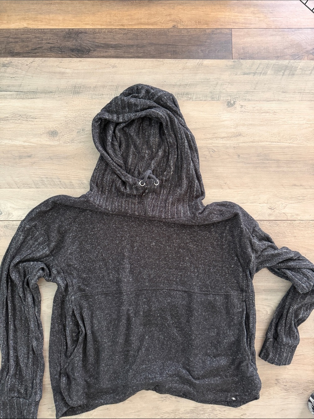 Rip Curl Women's Heather Charcoal Hooded Crew Sweater